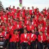 La délégation paralympique espagnole avant l'ouverture des Jeux paralympiques, le 29 août 2012.