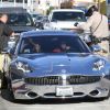 Justin Bieber, arrêté par la police,constatant qu'un véhicule le suivait de trop près, à Los Angeles, ce vendredi 31 août 2012.