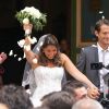 Mariage heureux de Nicolas Coullier et Julie Burdin, le 1er septembre 2012.