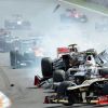 Romain Grosjean a provoqué un spectaculaire accident au départ du Grand Prix de Belgique à Spa-Francorchamps le 2 septembre 2012, mettant hors course Fernando Alonso et Lewis Hamilton
