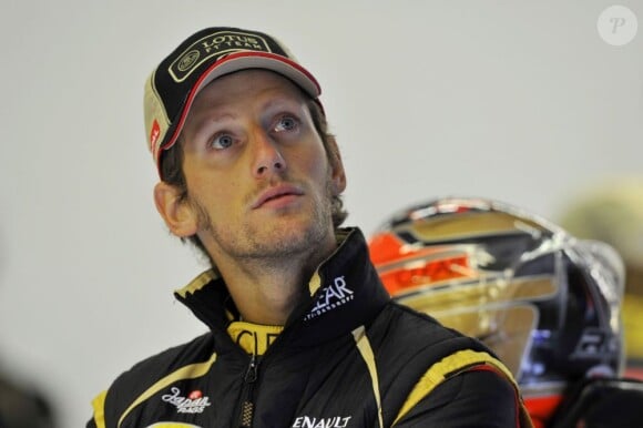 Romain Grosjean lors du Grand Prix de Spa-Francorchamps qui se déroulait du 30 août au 2 septembre 2012 en Belgique