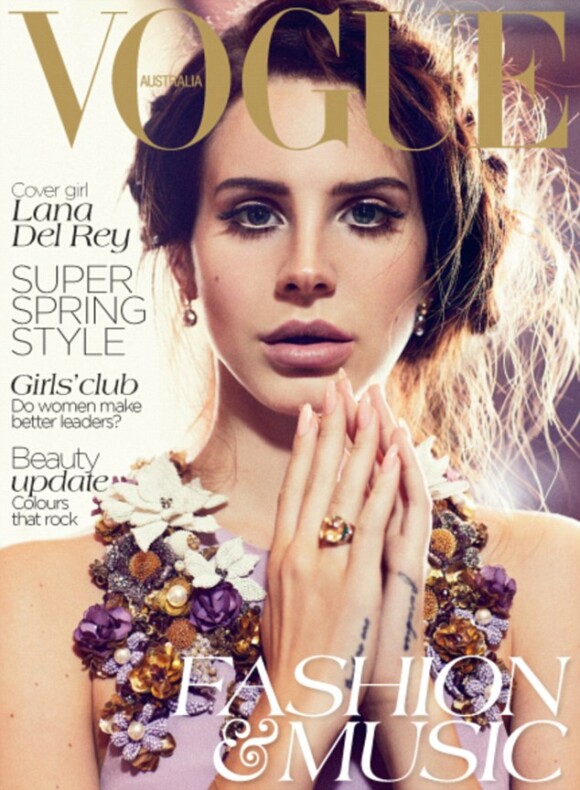 Couverture du Vogue Australie d'octobre 2012, avec Lana Del Rey