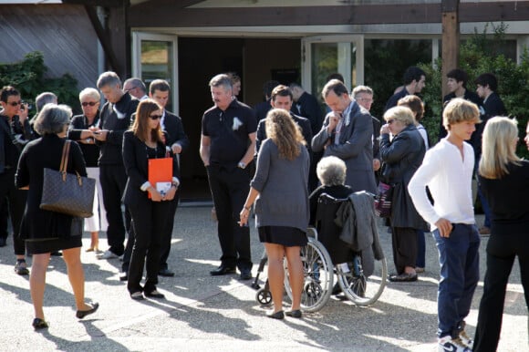 Obsèques de Stéphane Slima au crématorium de La Rochelle, le 3 septembre 2012 en présence de ses proches et de sa famille