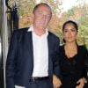 Salma Hayek et son mari François-Henri Pinault à la soirée Girard-Perregaux à Paris le 3 septembre 2012