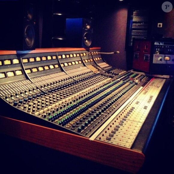 Photo du studio posté par Johnny Hallyday le 6 septembre 2012.