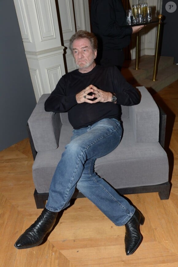 Eddy Mitchell lors d'une soirée de présentation d'une ligne de meubles créée par Daniel Hechter le 5 septembre 2012 chez Sotheby's