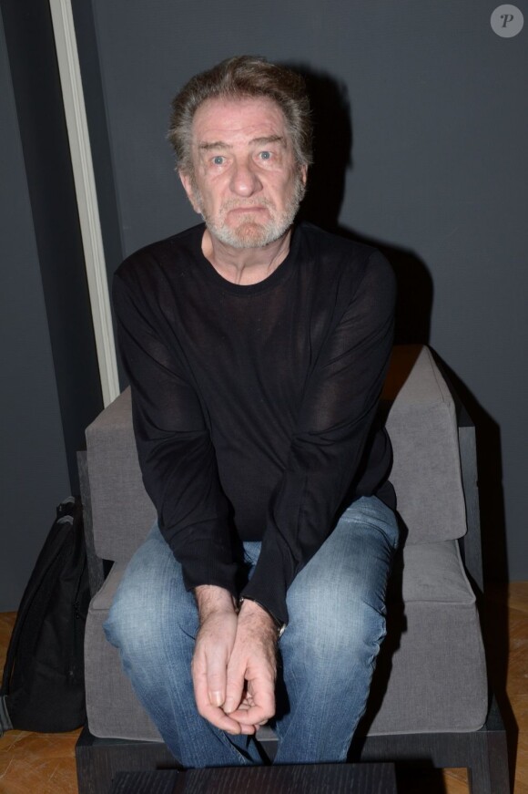 Eddy Mitchell lors d'une soirée de présentation d'une ligne de meubles créée par Daniel Hechter le 5 septembre 2012 chez Sotheby's