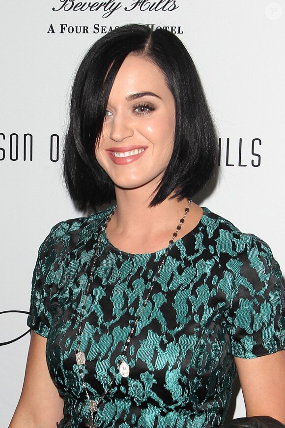 La chanteuse Katy Perry à la présentation de la collection de bijoux Addicted au Beverly Wilshire Hotel à Los Angeles, le 5 septembre 2012.