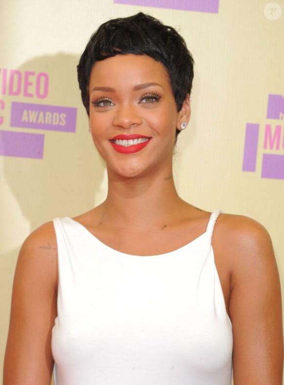 Rihanna, divine à son arrivée au Staples Center pour assister aux MTV Video Music Awards 2012. Los Angeles, le 6 septembre 2012.