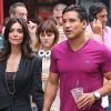 Mario Lopez et sa fiancée dans les rues de New York, le 6 septembre 2012.