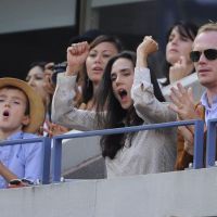 US Open - Jennifer Connelly : Maman enthousiaste avec son fils et Paul Bettany
