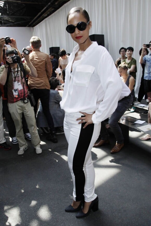 La superbe Alicia Keys assiste au défilé Edun printemps-été 2013. New York, le 8 septembre 2012.