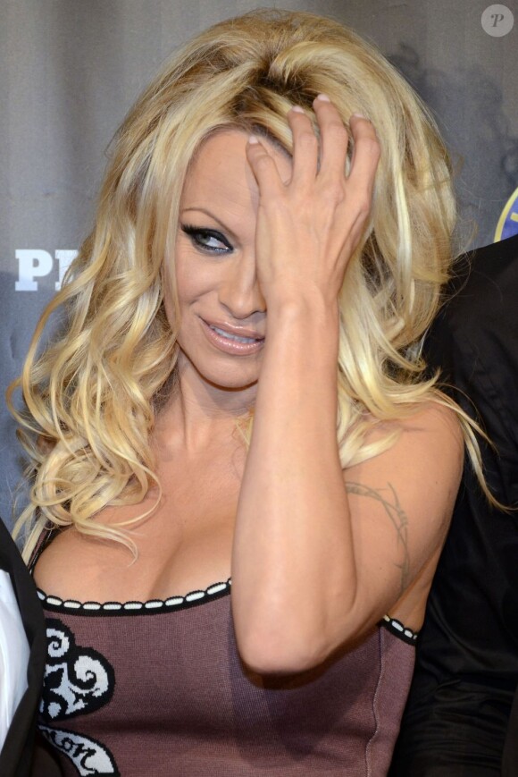 Pamela Anderson à la Playboy Party à Cologne le 1er septembre 2012