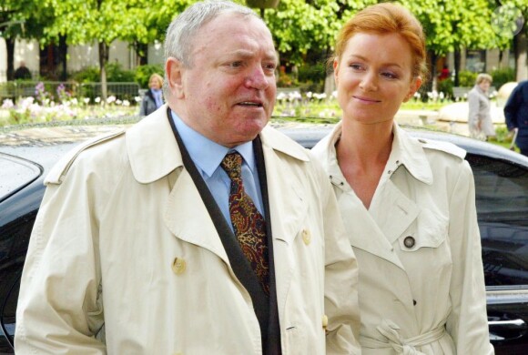 Jacques Martin et Céline près de Paris, le 5 mai 2004.