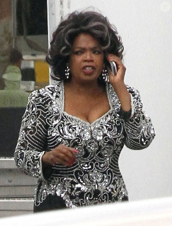 Oprah Winfrey sur le tournage de The Butler à la Nouvelle-Orléans le 12 septembre 2012