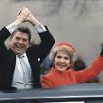Ronald Reagan, fraîchement élu, et sa femme Nancy en 1981