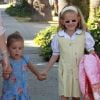 Seraphina et Violet, les filles de Ben Affleck et Jennifer Garner. Los Angeles, le 14 septembre.
