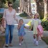 Jennifer Garner emmène ses filles manger une glace. Los Angeles, le 14 septembre.