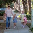 Jennifer Garner emmène ses filles manger une glace. Los Angeles, le 14 septembre.