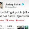 Le tweet de Lindsay Lohan