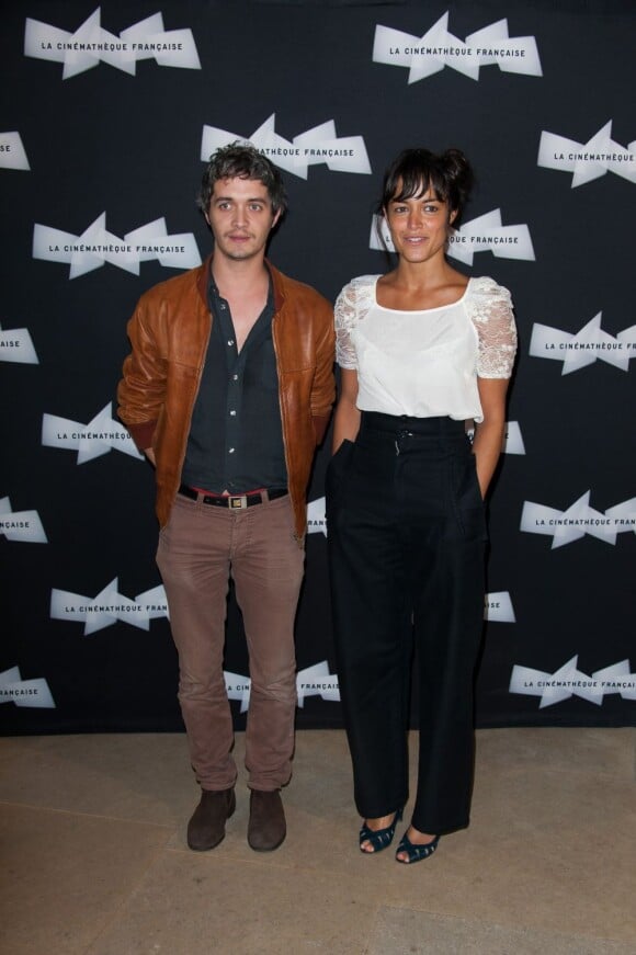Sylvain Dieuaide et Vimala Pons lors de la présentation de Vous n'avez encore rien vu à la Cinematheque Francaise de Paris, le 17 septembre 2012.