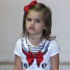 Anja, 4 ans, craquante en petit marin. West Hollywood, le 18 septembre 2012.