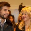 Shakira et son compagnon, l'arrière du Barça Gerard Piqué, en novembre 2011 à Barcelone