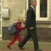 Le prince Philippe de Belgique accompagnant son fils le prince Emmanuel à l'école spécialisée Eureka le 3 septembre 2012