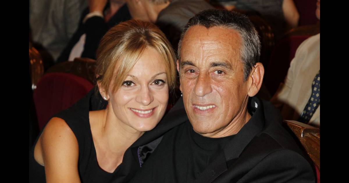 Audrey Crespo-Mara et Thierry Ardisson au théâtre Edouard VII à Paris