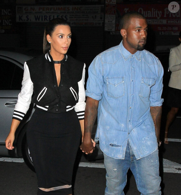 Kanye West et Kim Kardashian en septembre 2012 à New York
