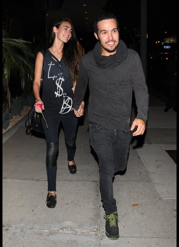 Pete Wentz et Meagan Camper se rendent dans un club de West Hollywood pour y passer la soirée, le vendredi 21 septembre 2012.