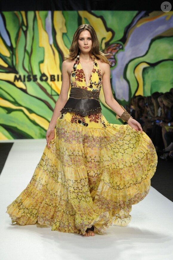 Elisabetta Canalis n'était pas la seule à représenter superbement Miss Bikini lors de la Fashion Week de Milan, le 21 septembre 2012