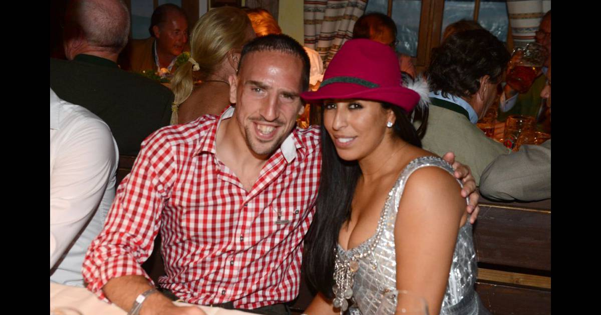 Franck Ribery et sa femme Wahiba, couple glamour lors de l 