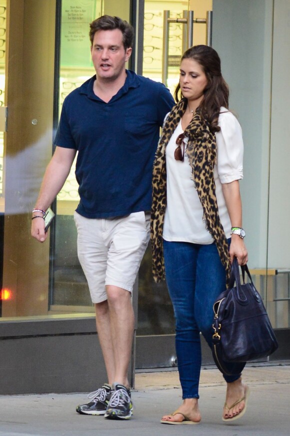 La princesse Madeleine et son compagnon Chris O'Neill le 22 septembre 2012 à New York.