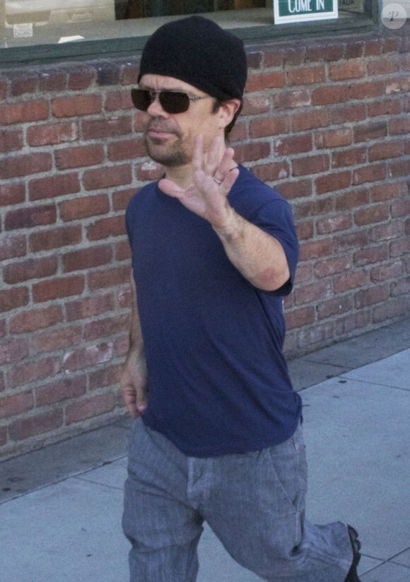 Peter Dinklage, sa femme et sa fille à Los Angeles le 24 septembre 2012