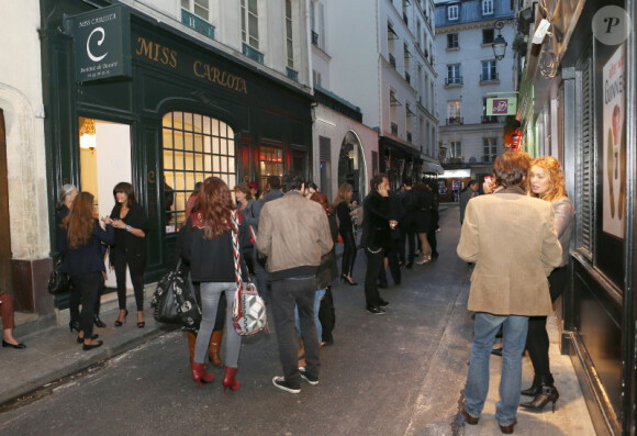 EXCLU : Soirée d'ouverture du nouvel institut de beauté Miss Carlota dans le quartier Saint-Germain des prés à Paris le 24 Septembre 2012.