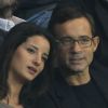 Jean-Luc Delarue et Anissa, au Parc des Princes, à Paris, en septembre 2011.