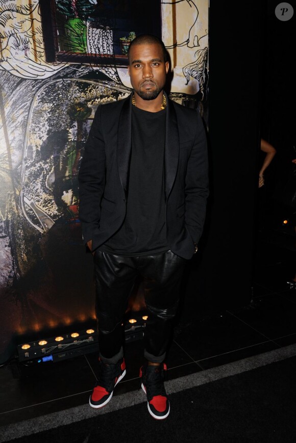 Kanye West assiste à l'after-party Givenchy à L'Arc. Paris, le 30 septembre 2012.