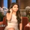 Selena Gomez, sur le plateau du Ellen DeGeneres Show, le vendredi 28 septembre...
