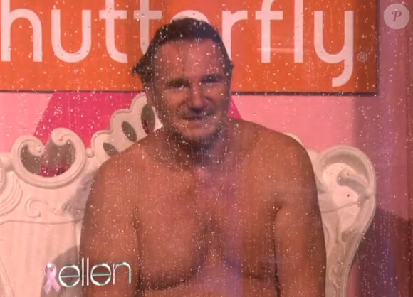 Liam Neeson dans l'émission de Ellen DeGeneres le 1/10/2012.