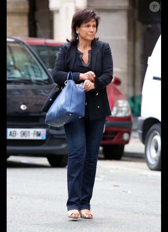 Anne Sinclair le 10 juin 2012 à Paris