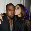 Carine Roitfeld et le chanteur Kanye West lors de la soirée de Carine Roitfeld et MAC organisée à paris le 2 octobre 2012