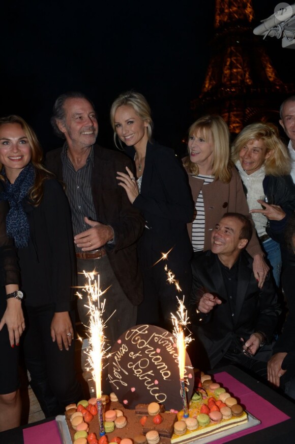 Anniversaire d'Adriana Karembeu qui fêtait ses 41 ans, célébré la semaine dernière sur la péniche Maikala face à la Tour Eiffel