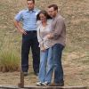 Julia Roberts et Ewan McGregor sur le tournage de August: Osage County, à Bartlesville, le 4 octobre 2012.