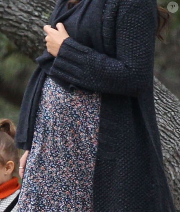 Camila Alves, enceinte de son troisième enfant avec Matthew McConaughey le 7 octobre 2012.