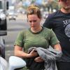 Hilary Duff se rend à son cours de gym à Los Angeles le 8 octobre 2012.