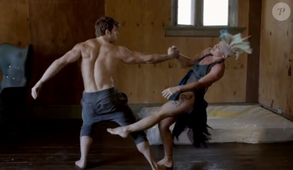 Image extraite du clip Try de Pink, dévoilé le 10 octobre 2012.