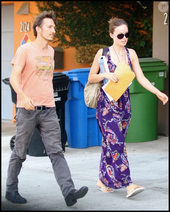 Olivia Wilde et son ex-mari, le prince Tao Ruspoli, à Los Angeles, le 25 octobre 2009.