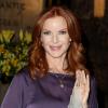 Marcia Cross rayonnante à l'Empire State Building pour la première journée internationale de la fille le 10 octobre 2012.
