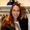 Vanessa Demouy lors de l'inauguration de la boutique Montagut rue du Faubourg Saint-Honoré ainsi que le lancement du site de vente en ligne de la marque, à Paris le 11 Octobre 2012.